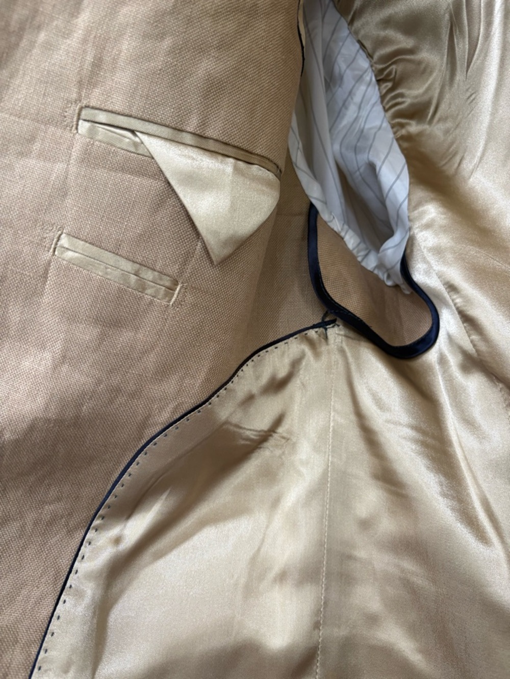 VINTAGE BANANA REPUBLIC MENS LINEN BLAZER - Picture 8 of 9